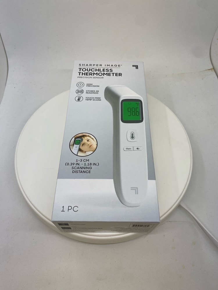Sharper Image Touchless Thermometer - Fast & Accurate Temperature Reading - No C