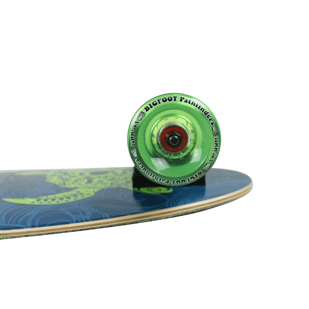 Paradise Longboard Complete 9" x 44" Turtle Skull Kicktail Shape