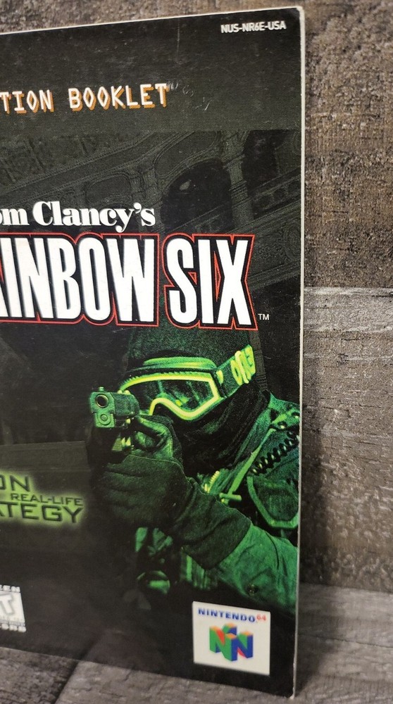 Tom Clancy's Rainbow Six Nintendo 64 N64 Manual