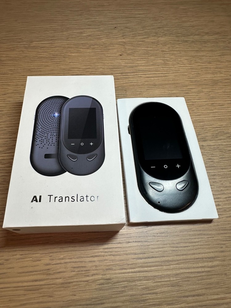 AI Language Translator T8S Voice Real Time Smart Device w/ Box Accessories