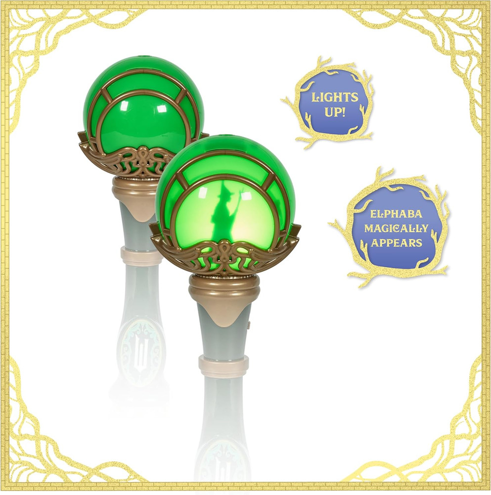 Wicked Elphaba Light and Sound Musical Bubble Wand Includes Bubble Solution New
