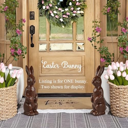 Easter Decorations - 14.5" Easter Bunny Figurine - Easter Decorations for Home