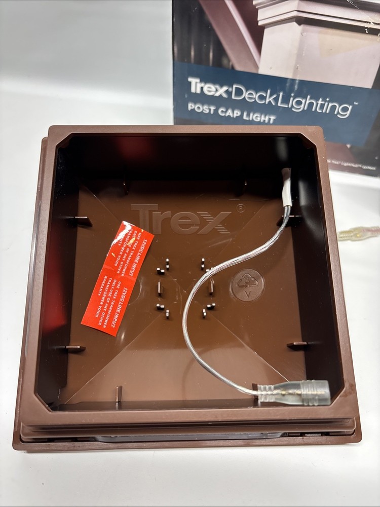 TREX DECKING PYRAMID LED POST CAP LIGHT LIGHTING FIRE PIT (brown)