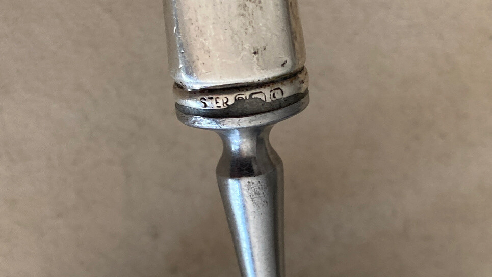 Vintage Sterling Silver Cheese Slicer 8.5”
