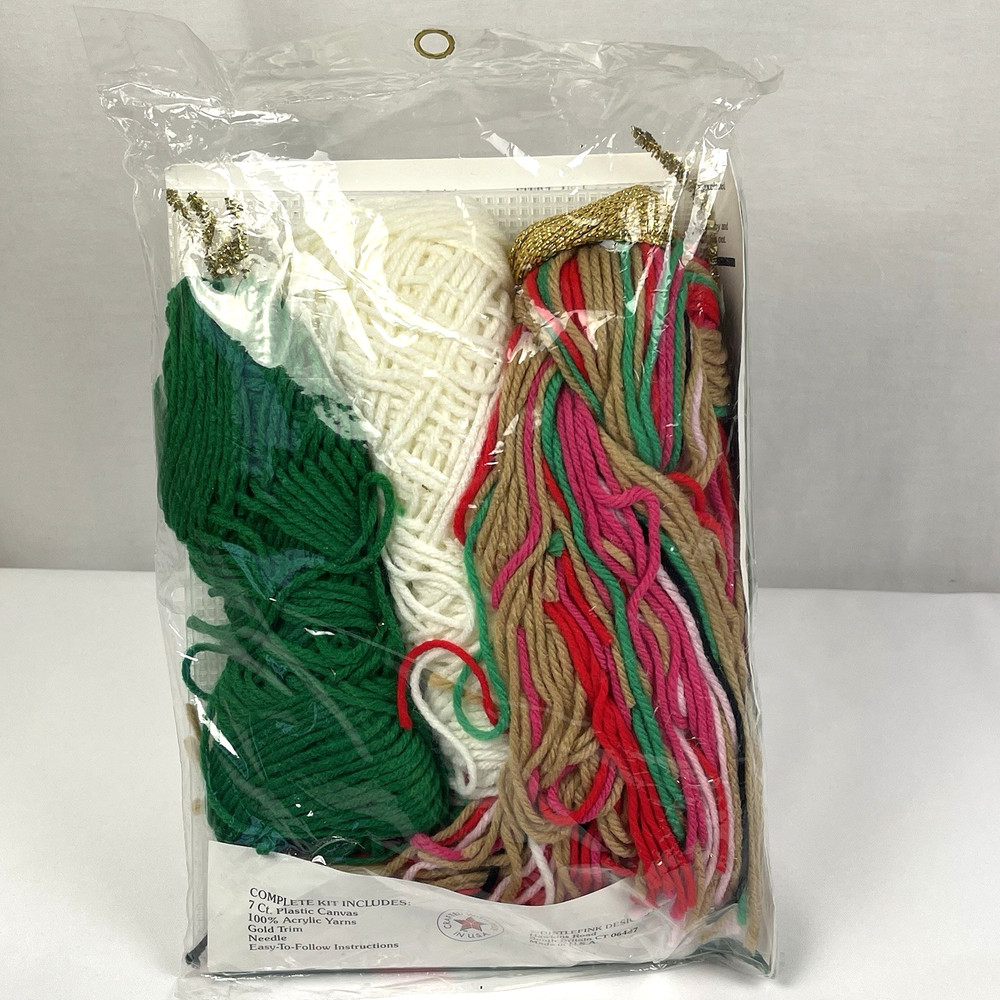 Christmas Tree Candy Holder Plastic Canvas Kit 13" x 6" NEW Dick Martin Studio