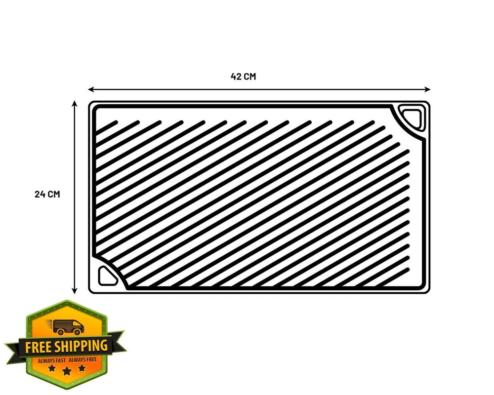Lodge Reversible Cast Iron Grill Griddle Double Burner