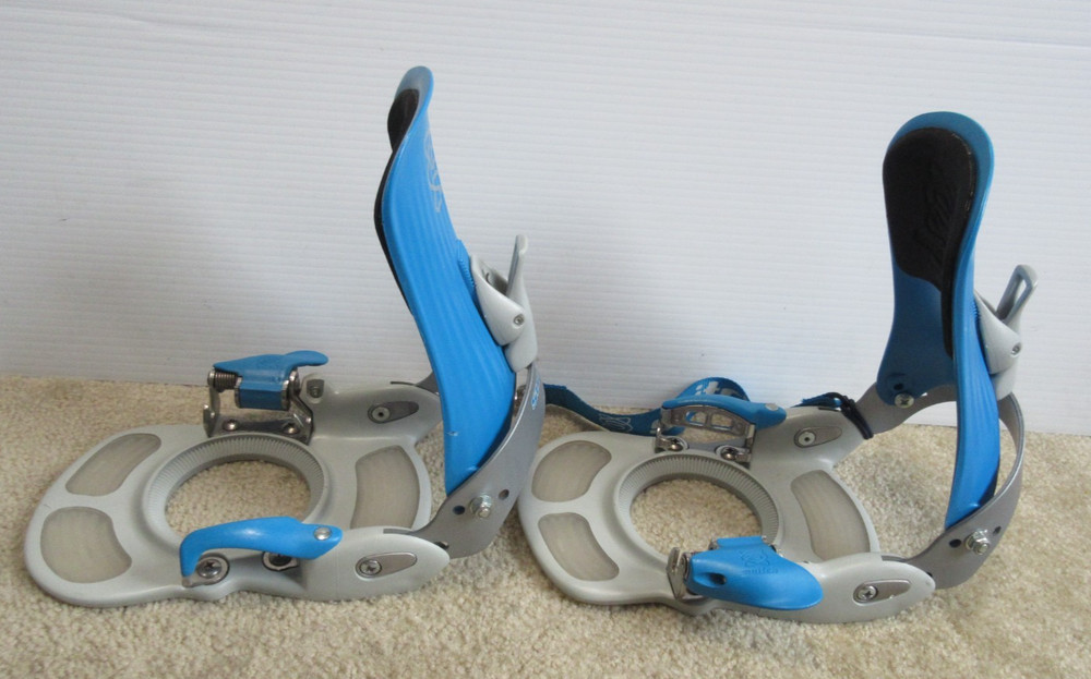 Switch Step-In X-Type Blue Snowboard Bindings Size Medium Made In Italy