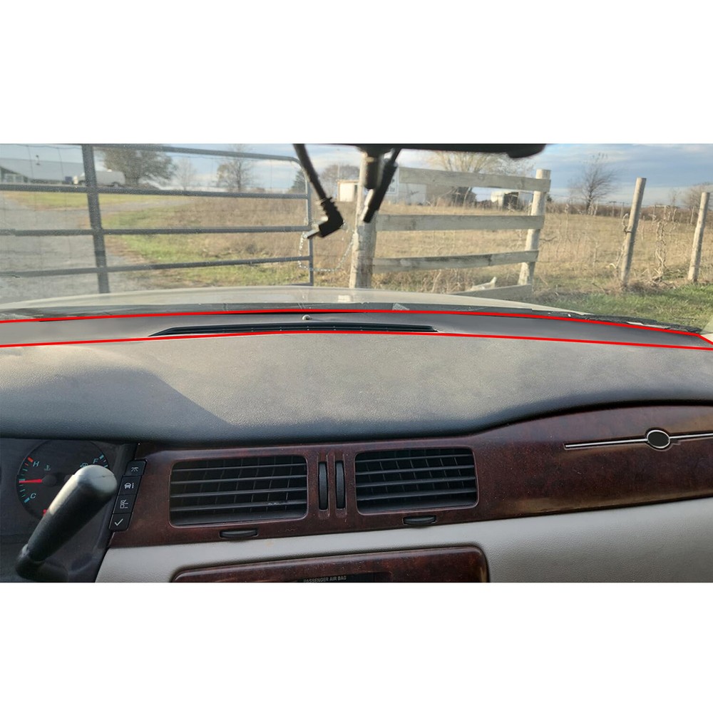 Black Upper Dash Panel Trim Defrost Cowl Fits 2006-2016 Chevy Impala