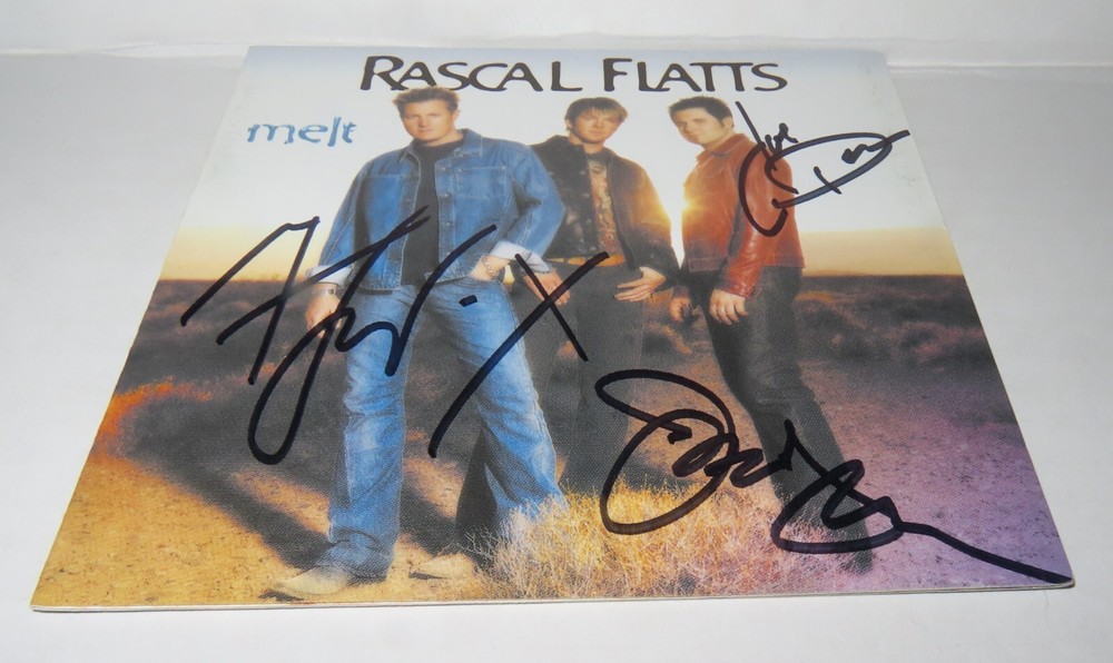 MELT SIGNED CD Insert by RASCAL FLATTS w/ PSA Letter of Authenticity #AM07115