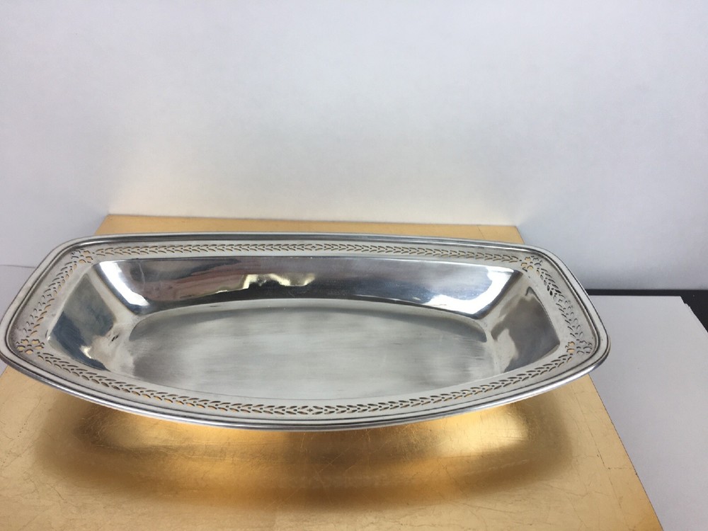 Tiffany & Co. Sterling Silver Pierced Bread Tray~ Tray ,bowl, Never Monogrammed