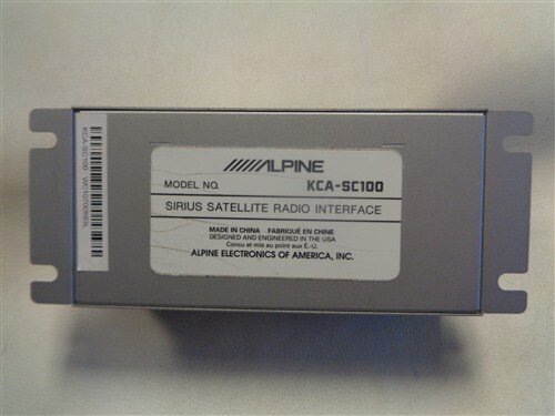 SIRIUS ALPINE KCA-SC100 RADIO INTERFACE MARINE BOAT