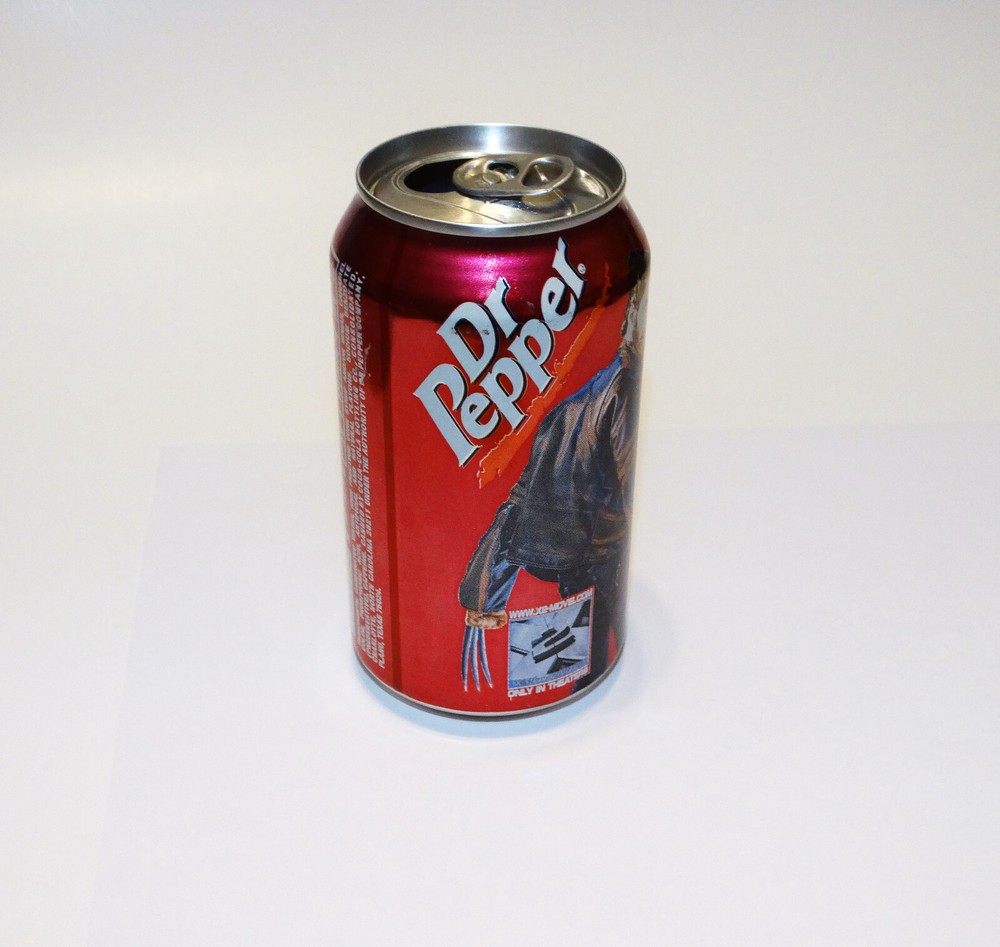 X Men Dr Pepper Soda Can Wolverine 2003 EMPTY