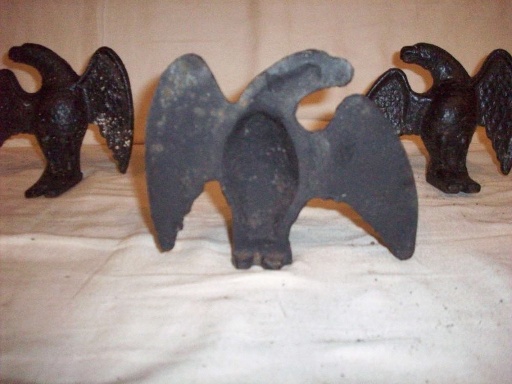 ANTIQUE CAST IRON SNOW BIRDS THREE