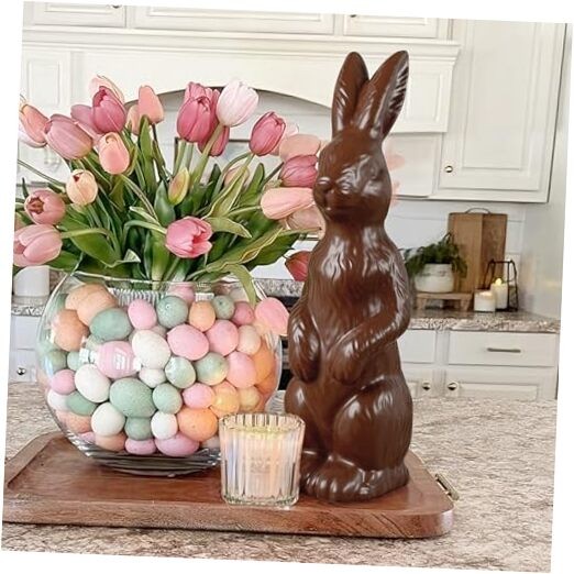 Easter Decorations - 14.5" Easter Bunny Figurine - Easter Decorations for Home