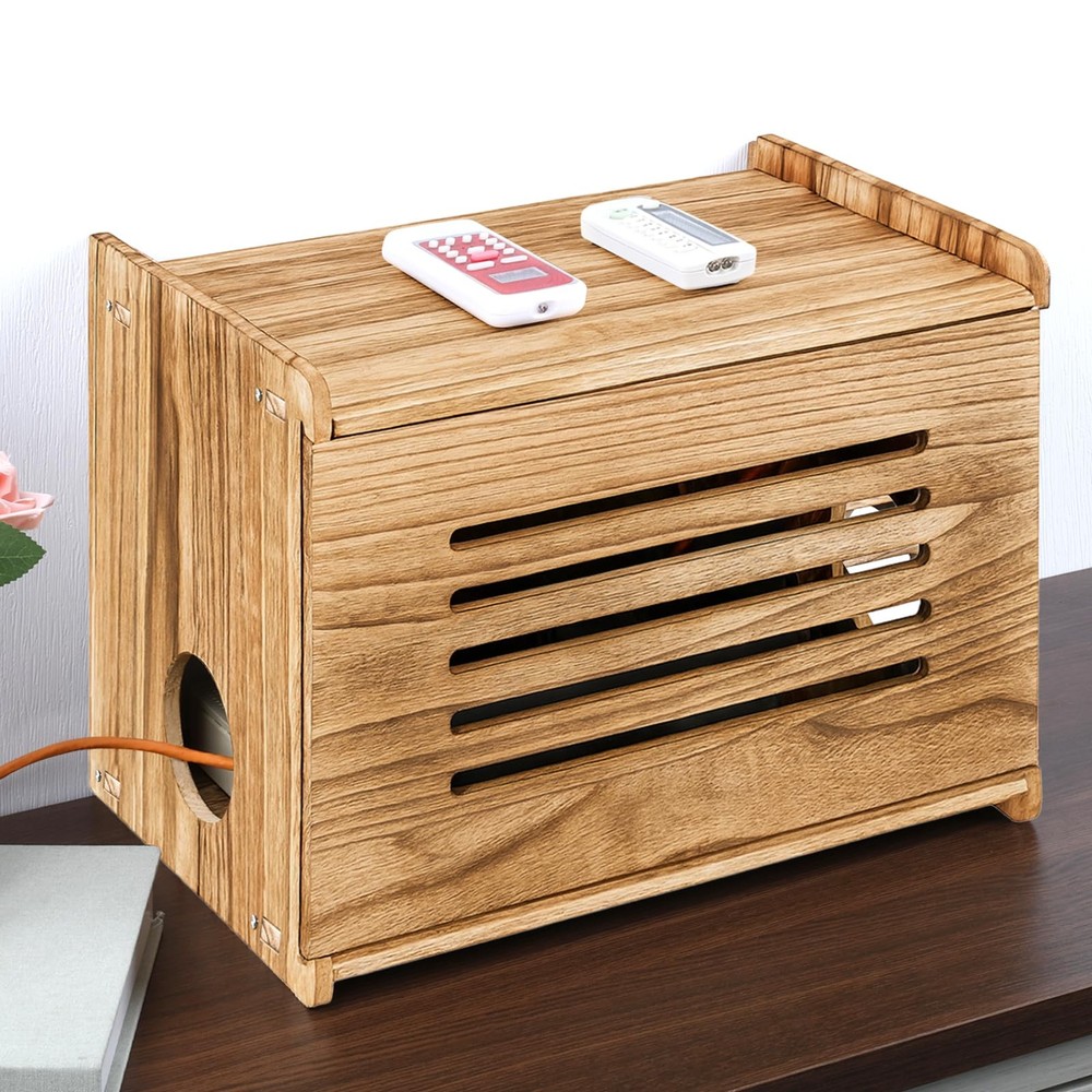 Router Shelf Solid Wood Router Storage Box Projector Stand Need Assembly Mode...