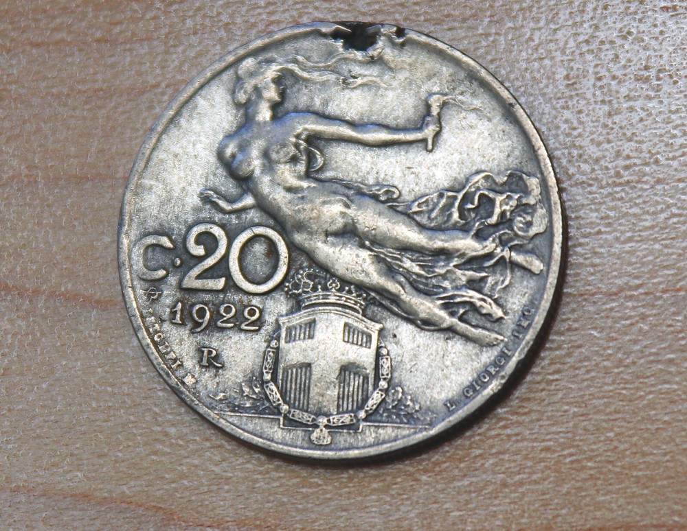 1922 Italy 20 Centesimi