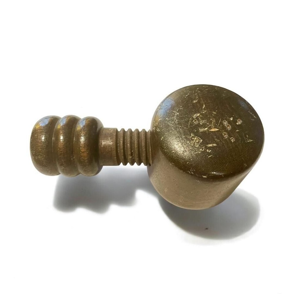 Wooden Mallet-Style Nutcracker Rustic Hand-Carved Design Adjustable