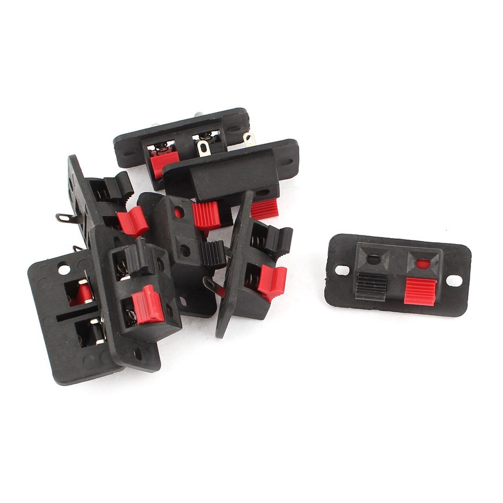 8pcs Spring Clip Terminal Connector Case 2 Way Connectors