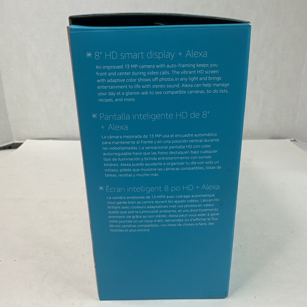 Amazon Echo Show 8 (2nd Gen) Smart Display Speaker - Charcoal NEW OPEN BOX