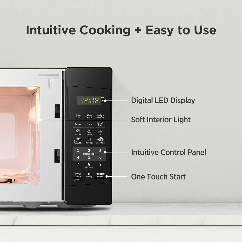 COMFEE Deluxe Counter Top One Touch Microwave Oven