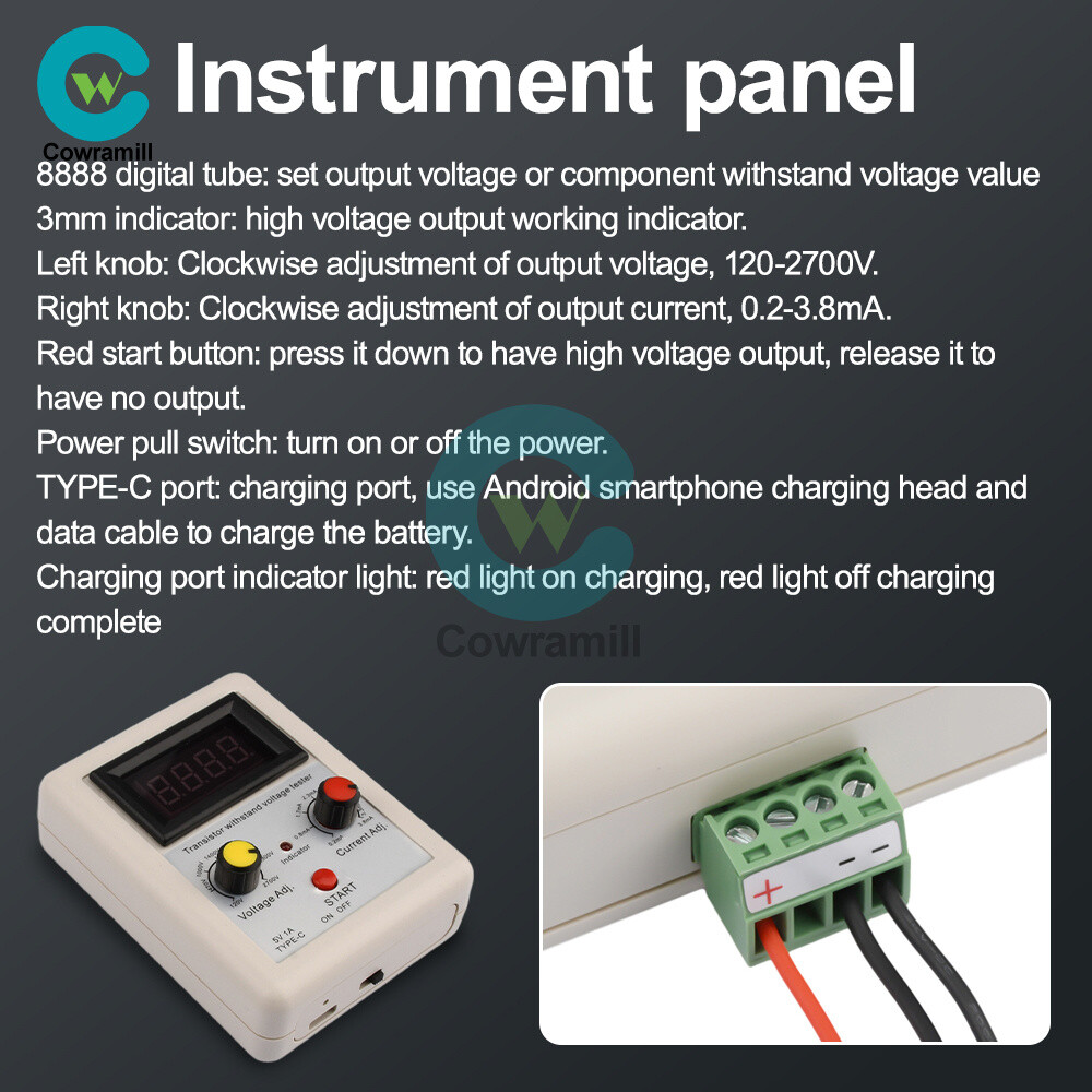 Transistor Tester IGBT MOS Diode Triode Resistance Capacitance Voltage Tester