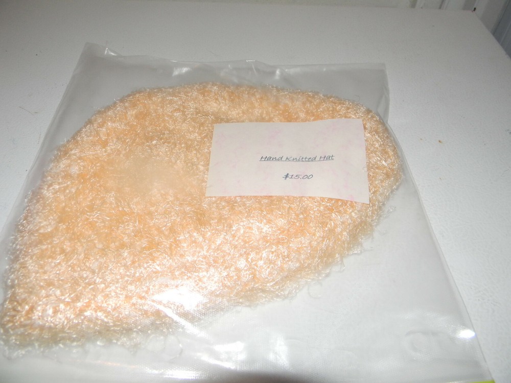 Adult Knitted Hat  Peach