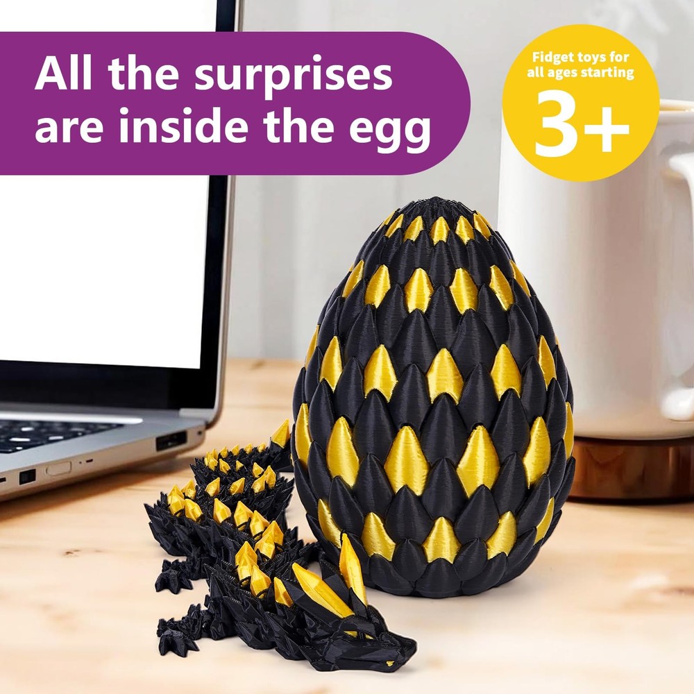 3D Printed Dragon Eggs Easter Basket Stuffers,Easter Dragons Egg Hunt Su