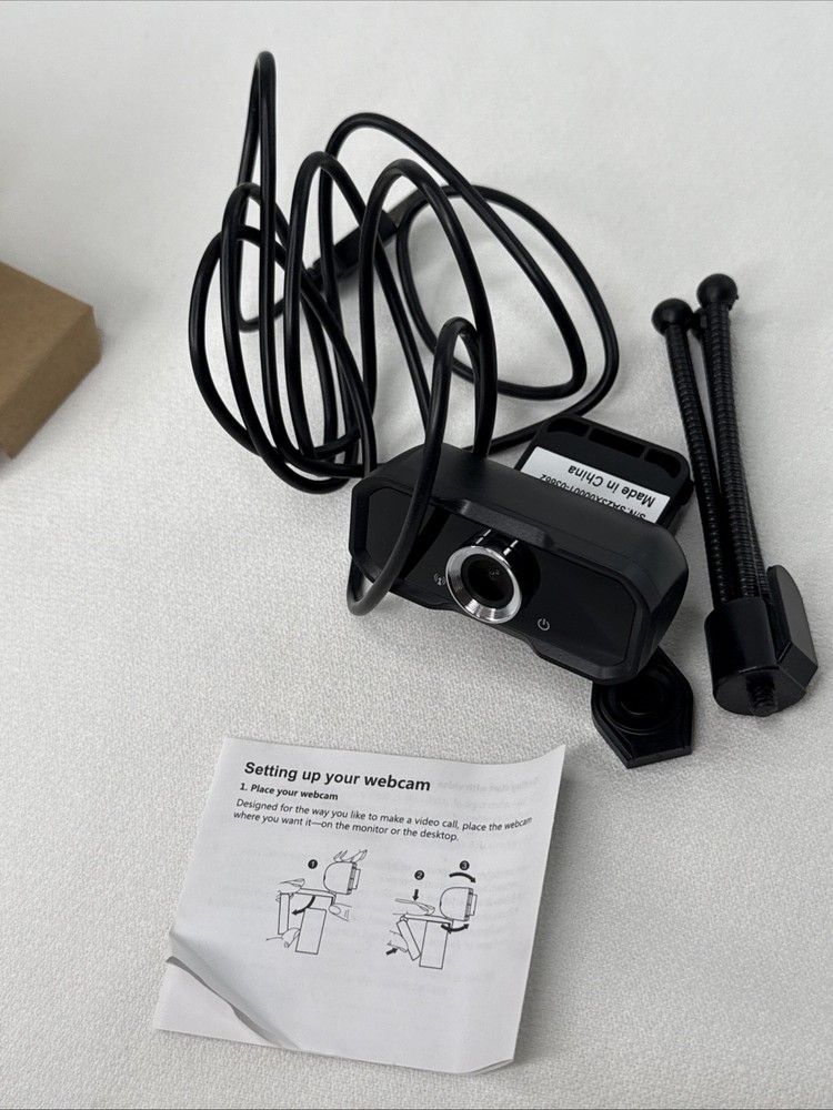 Webcam 1080p HD Computer Camera With Microphone For Laptop Or PC (USB)