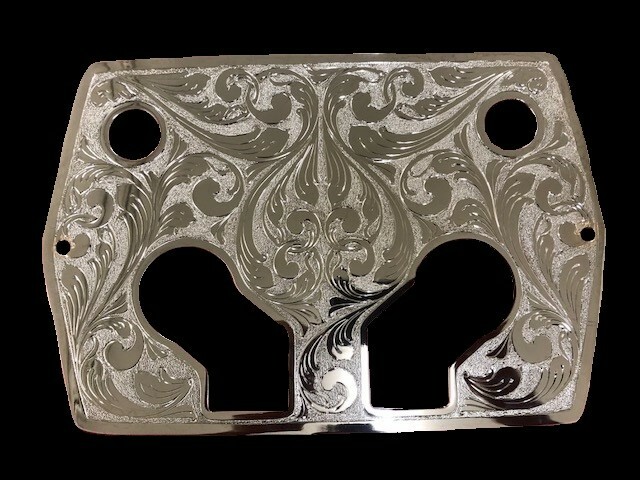 1 Optima Battery Cover Engraved and Chrome