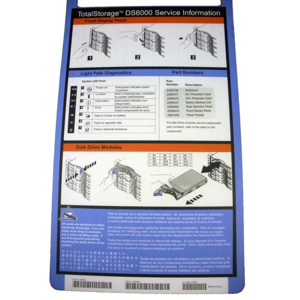 IBM 1750-EX1 DS6000 Expansion Enclosure