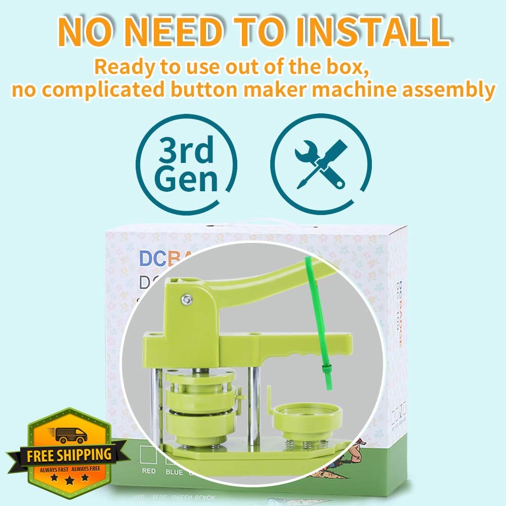 58mm Button Maker Machine Badge Punch Press Kit