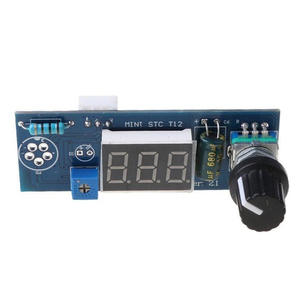 Attemperator PCB Board 12-24V 6.7x2.5x2.3cm Blue Heating Indicator Light