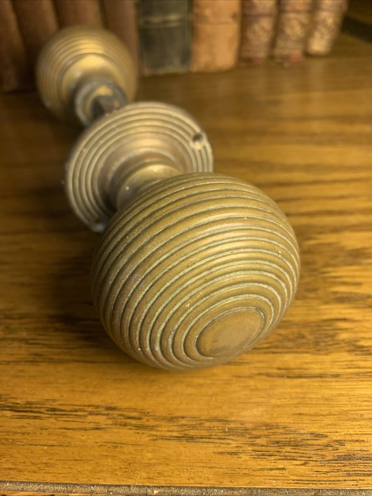 Antique Brass Beehive Door Knob Handle (11)