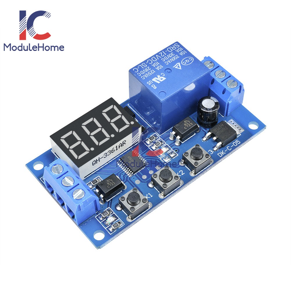 Digital DC12V LED Display Home Delay Timer Control Switch Relay Module Relay