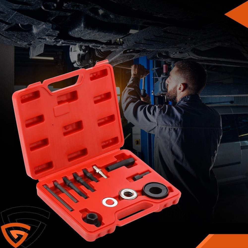 13Pcs Power Steering Pump Pulley Puller Remover & Alternator Installer Tool Kit