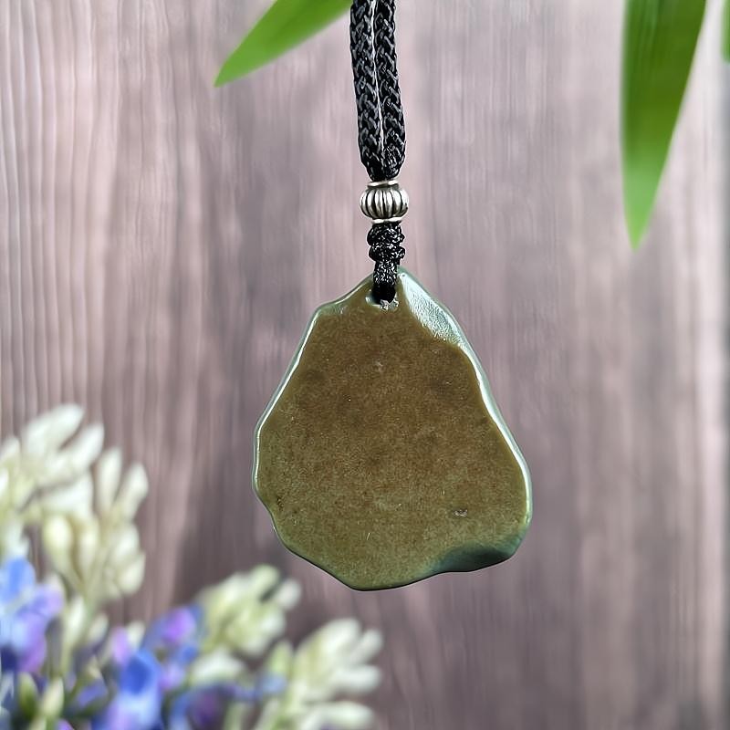 TOP China Inner Mongolia Gobi Colored Jade Specimen Pendant Bead