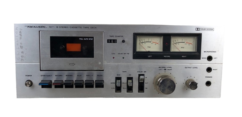 Realistic SCT-19 Stereo Cassette Deck Model 14-608