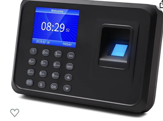 KAZNTCC Fingerprint Time Clock System - No Software