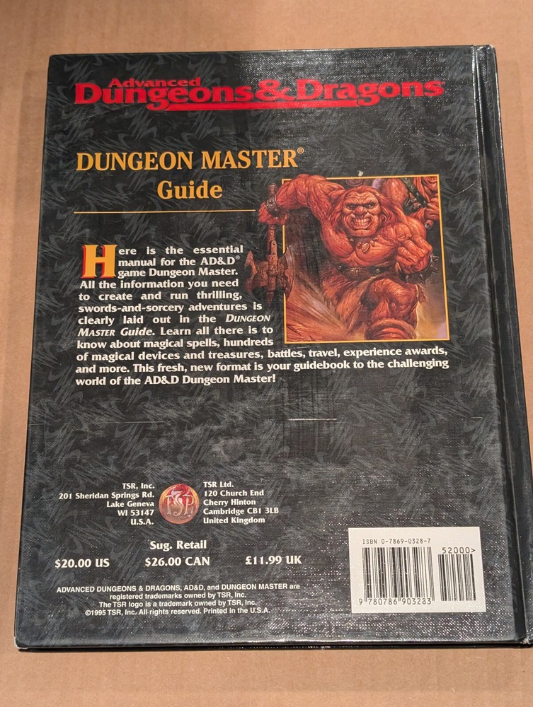 Dungeon Master's Guide DMG Dungeonmaster TSR Dungeons & Dragons Nice!