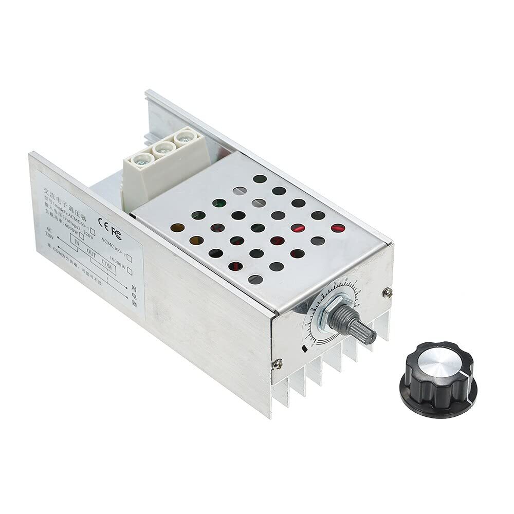 AC110-220V 6000W SCR Motor Speed Controller Adjustable Electrical Volt Regulator