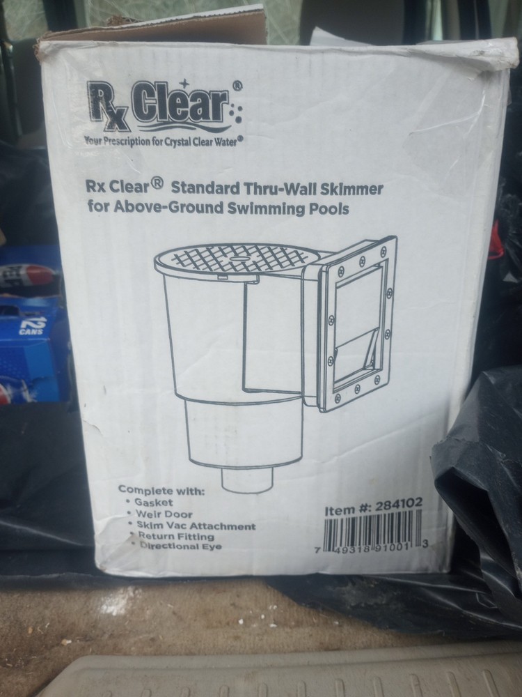 RX Clear Standard Thru-Wall Skimmer with Return Fitting for Above Ground Pools