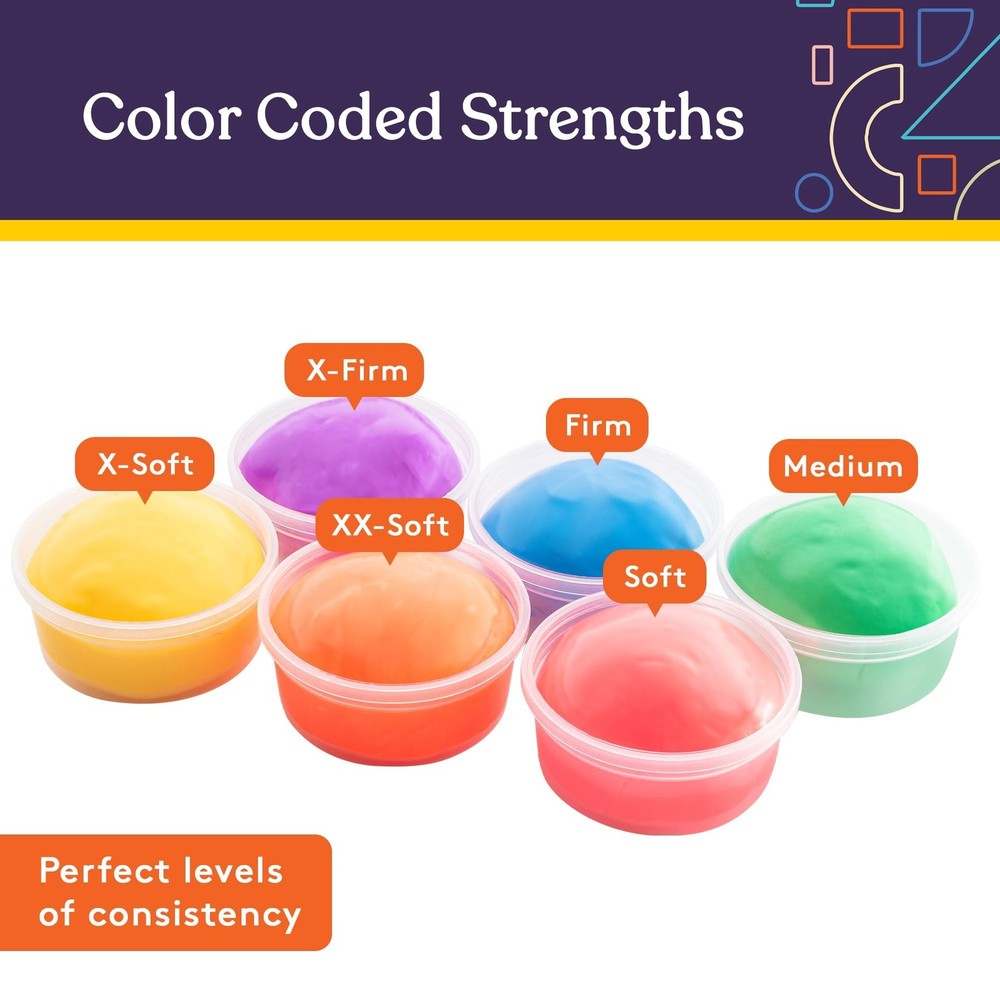 Therapy Putty for and Adults - Resistive Hand Exercise Therapy Putty Kit, Set...