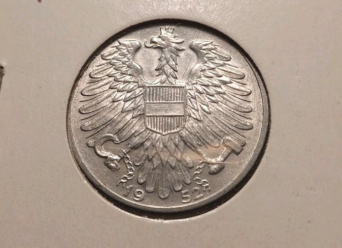 Austria 1 Schilling Coin 1952 UNC