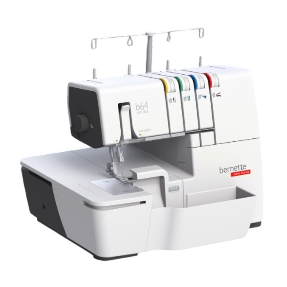 Bernette 64 Airlock Overlocker Easy Air Threading LED Lights (White)