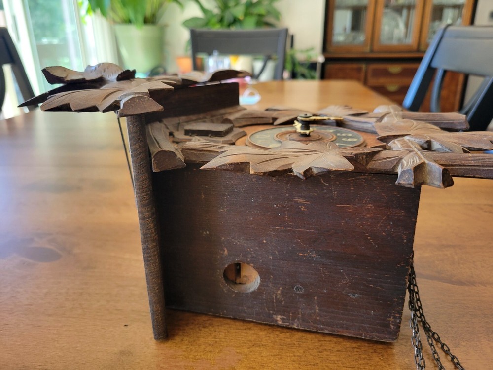 Vintage German Cuckoo Clock Black Forest Bird