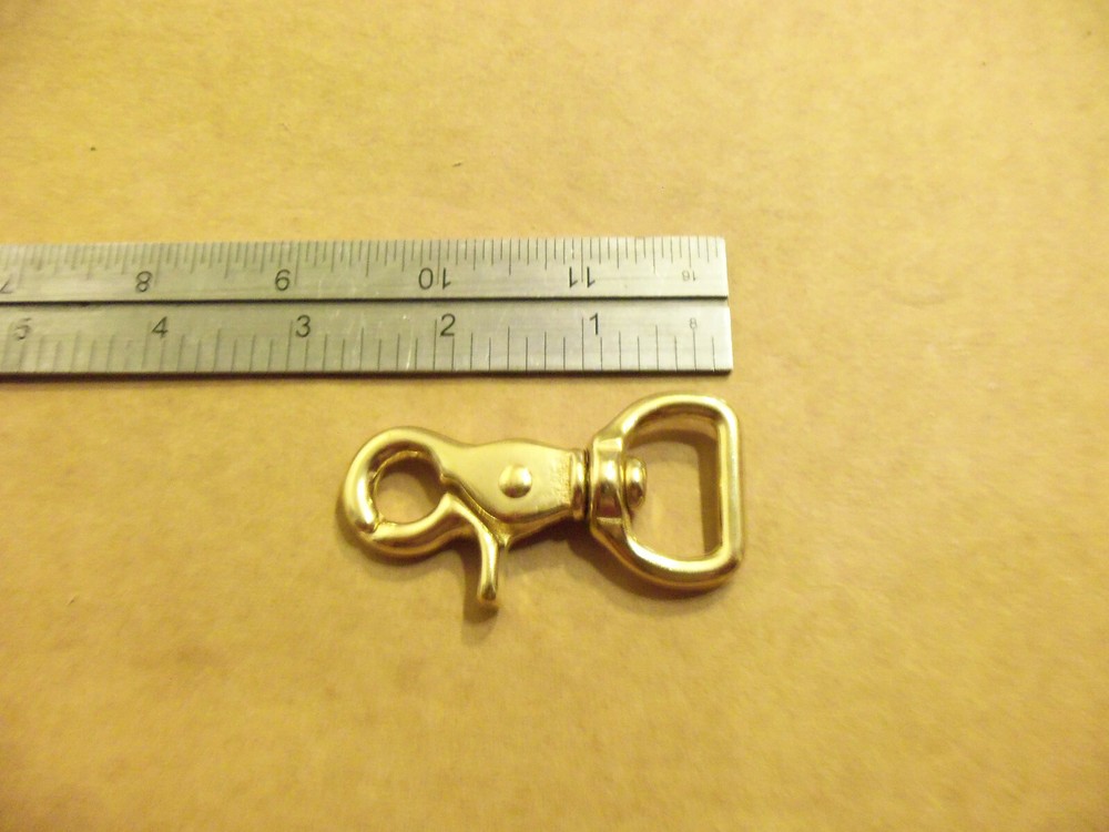 3/4" Solid Brass Scissor Swivel Snap (Pack Of 5)