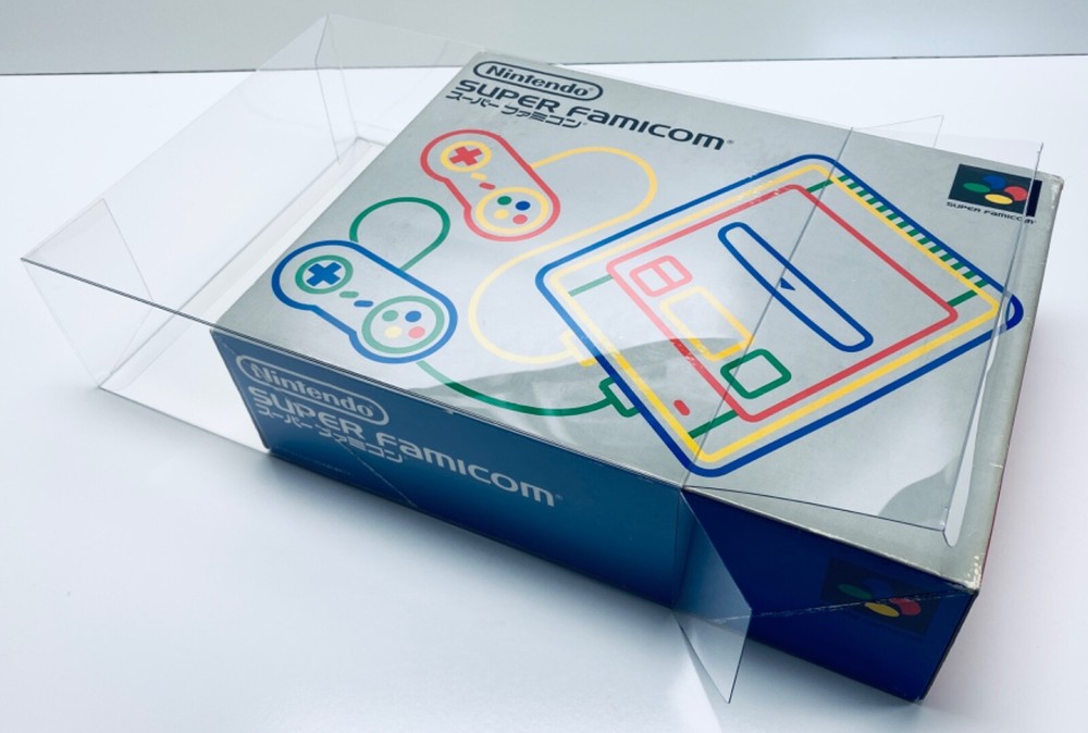 1 Console Box Protector For SUPER FAMICOM Console boxes. Clear Display Case