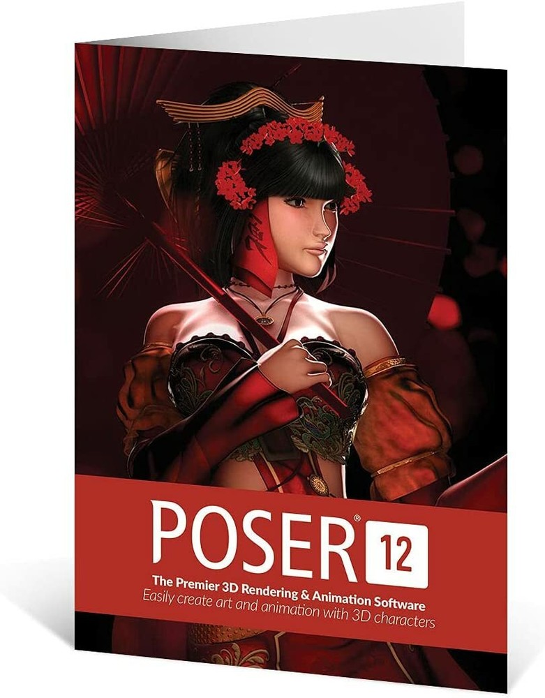 Poser 12 - 3D Rendering & Animation Software for PC and Mac, Keycard