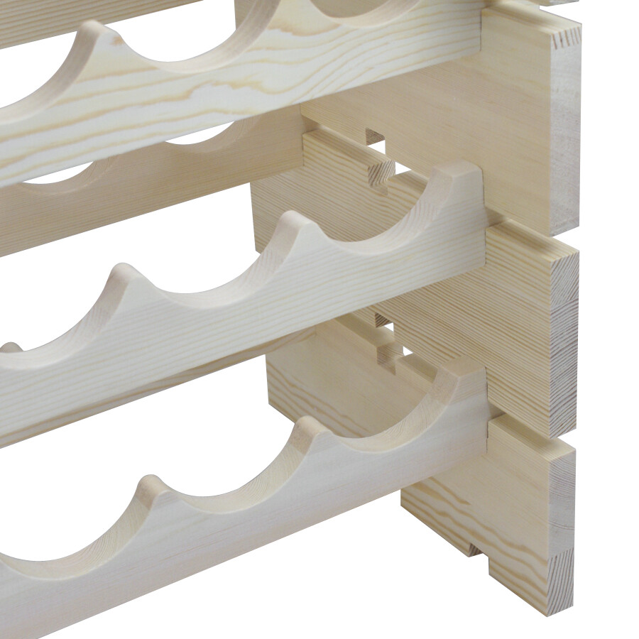 2PCS Wine Rack Stackable Modular Wine Storage Rack Holder Display Shelf 72 Slots
