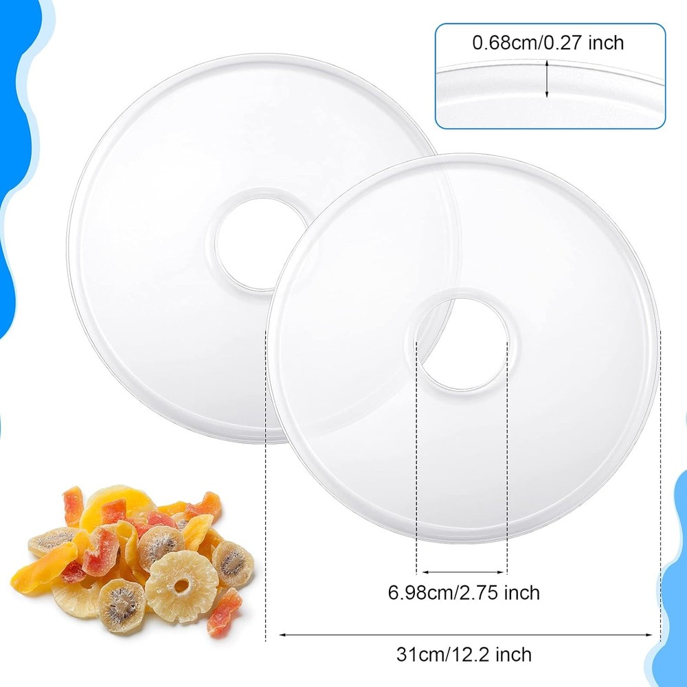 4 Pcs Non-stick Dehydrator Fruit Roll Sheets